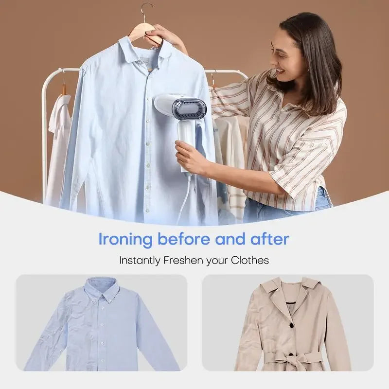 Broncho Foldable Professional Clothes Steamer Handheld Travel Garment Care