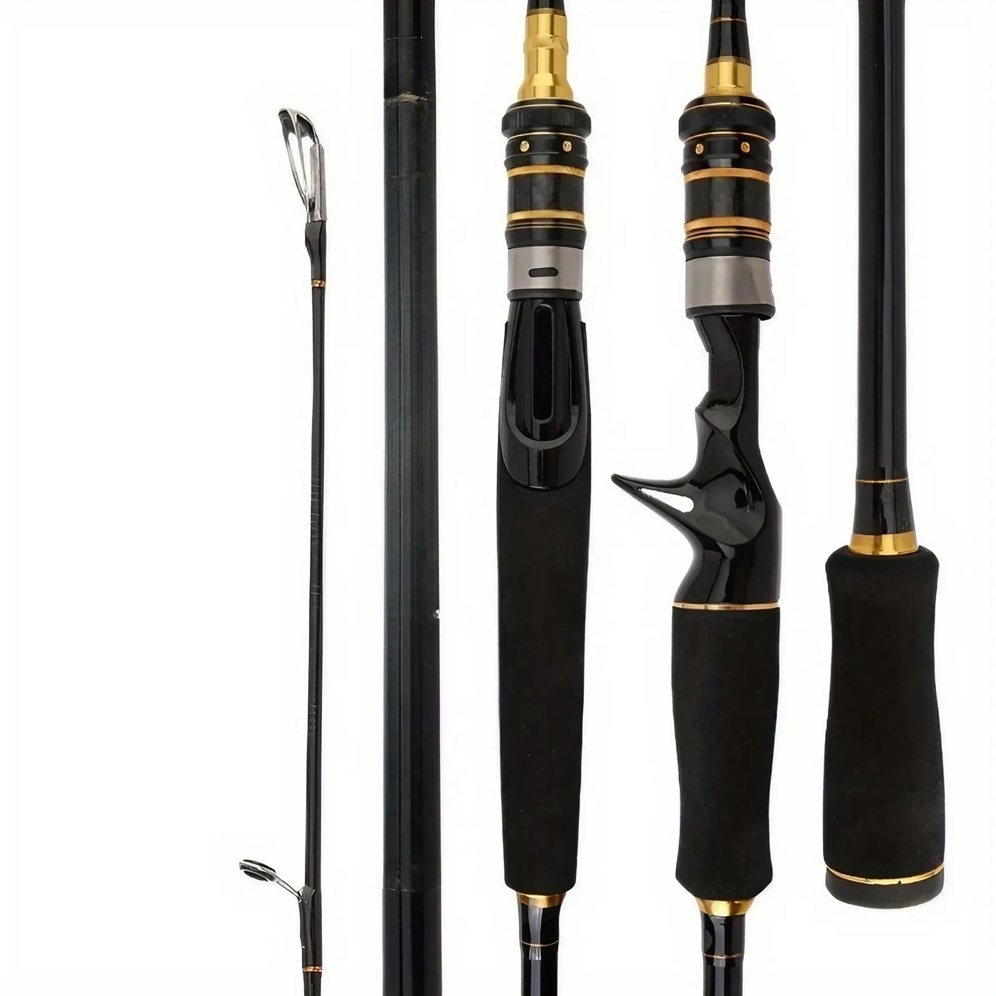 High-Sensitivity Carbon Fiber Fishing Rod With Straight Handle