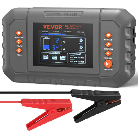 SucceBuy 35A LiFePO4 Smart Battery Charger LCD Display