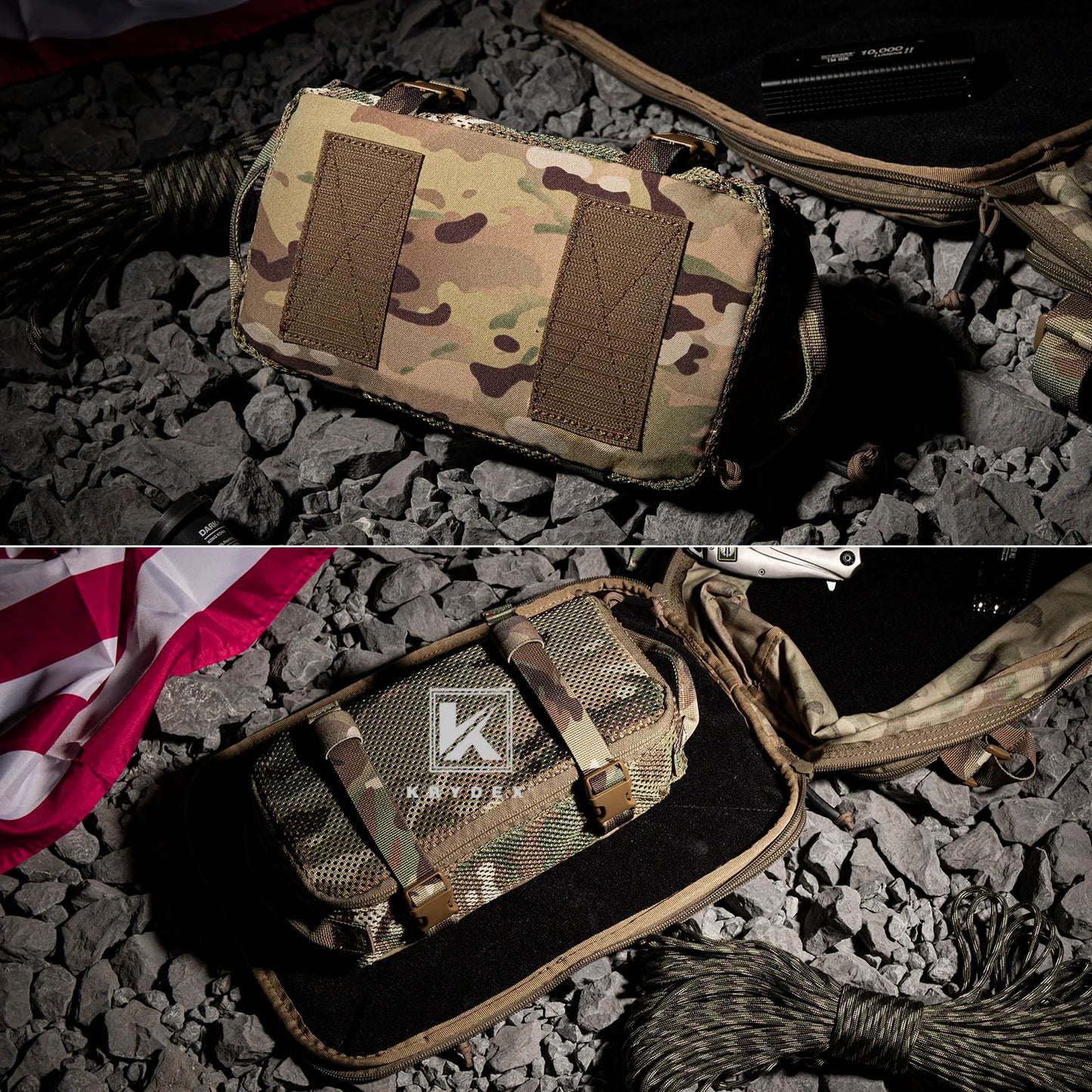KRYDEX Tactical Modular Pouch Set for Travel Organization