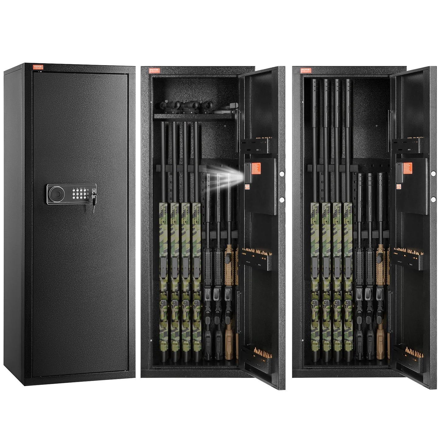SucceBuy Rifle Safe With Digital Keypad Lock And Removable Shelf