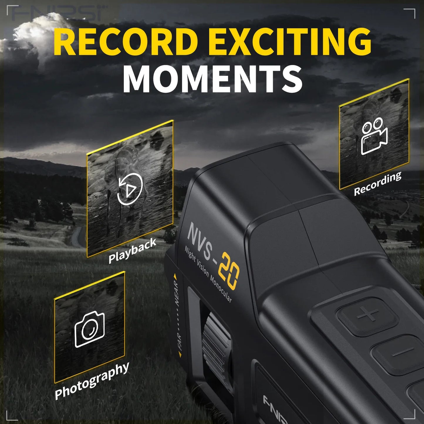 FNIRSI NVS20 4K Night Vision Monocular With 6X Digital Zoom