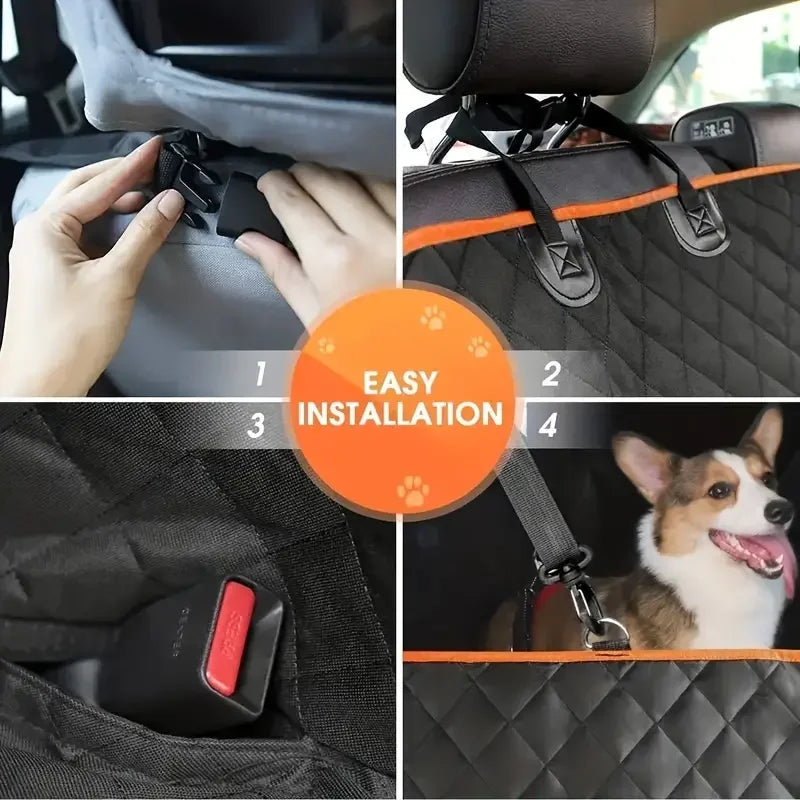 Dog Car Seat Cover For Pets Waterproof Hammock Nonslip Durable