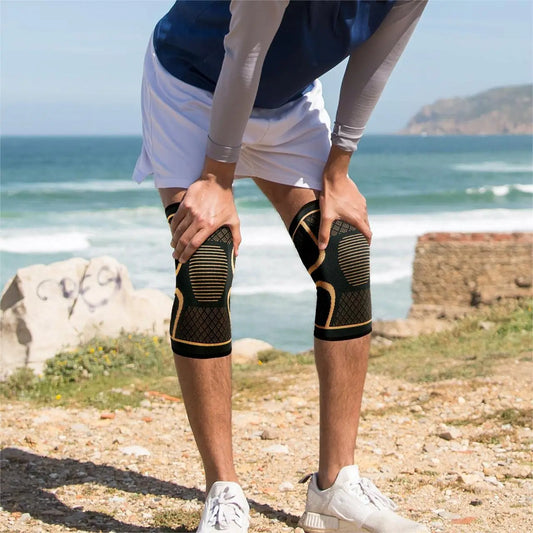 Elenxs Copper Knee Braces For Basketball Running Yoga