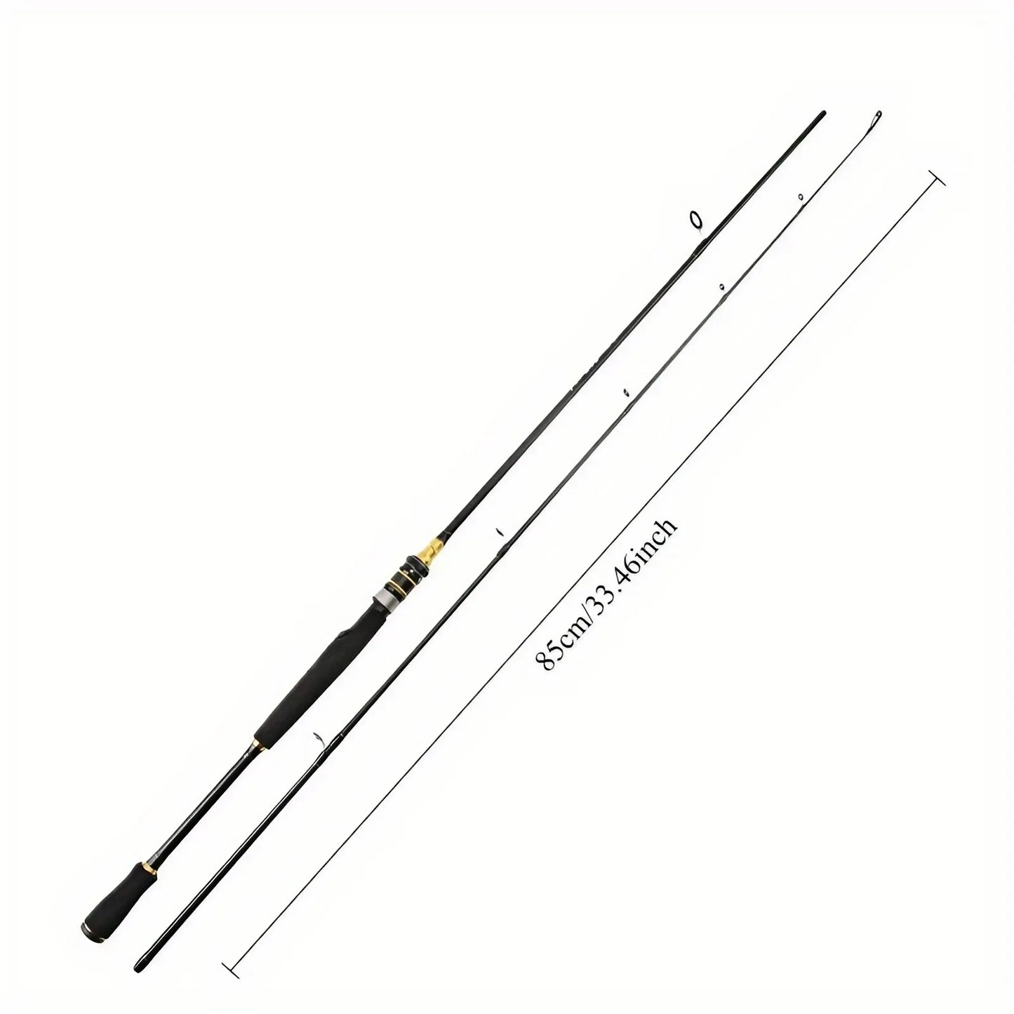High-Sensitivity Carbon Fiber Fishing Rod With Straight Handle