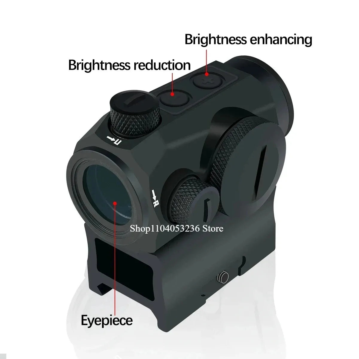 NONEDot R5 Red Dot Sight for Rifles