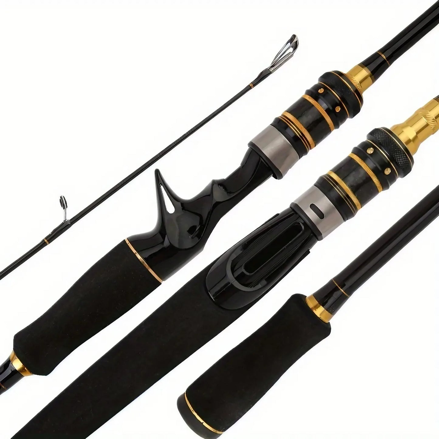 High-Sensitivity Carbon Fiber Fishing Rod With Straight Handle
