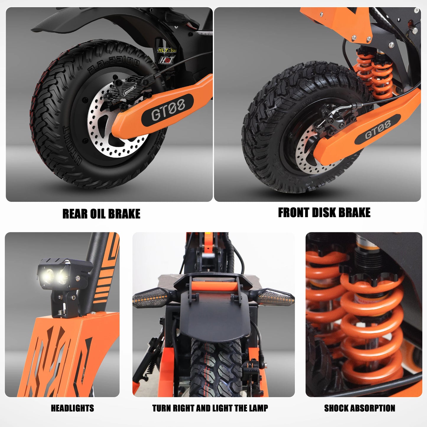 Arwibon 5600W Dual Motor Electric Scooter Top Speed 46 MPH