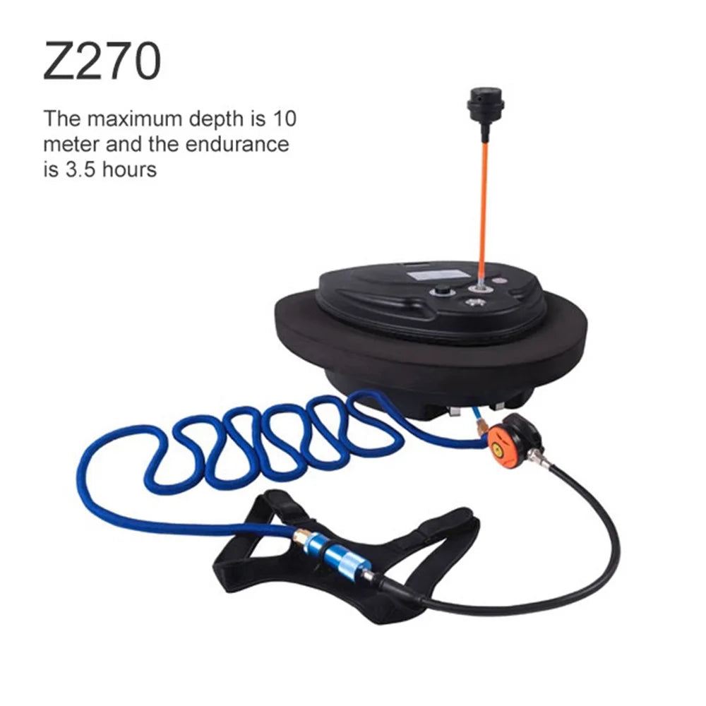 TUXING Rechargeable Portable Underwater Ventilator For Diving 10M Depth 3.5-5H