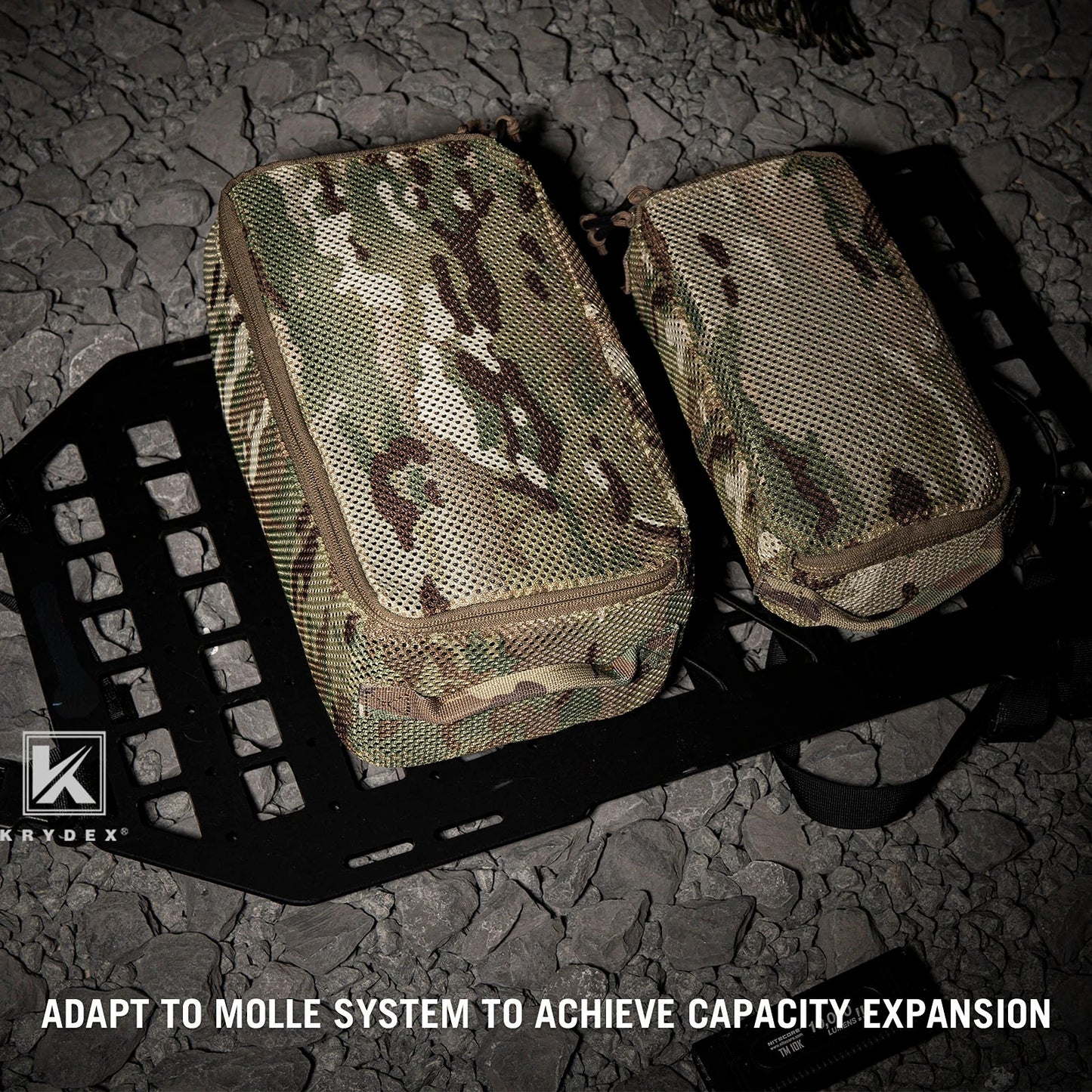 KRYDEX Tactical Modular Pouch Set for Travel Organization