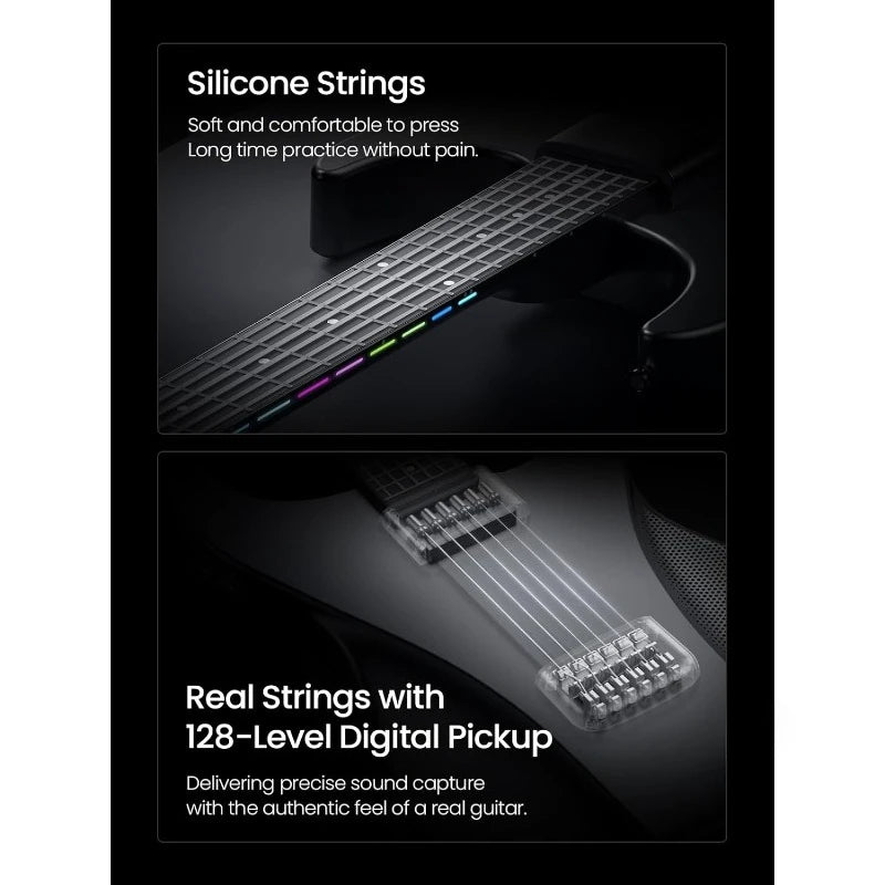 AeroBand Smart Guitar With Silicone Strings Detachable Fretboard MIDI