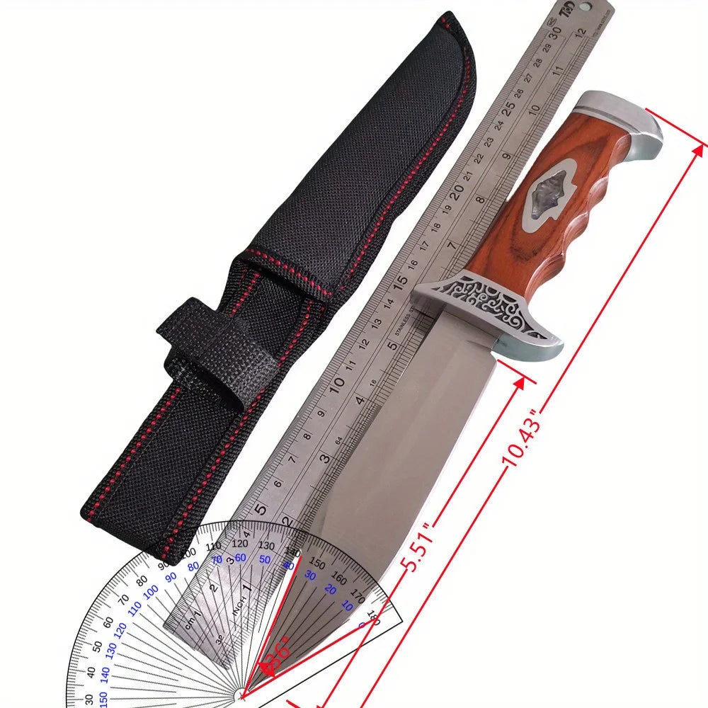 Doom Blade 9CR18MOV Fixed Blade Knife For Camping And Hunting